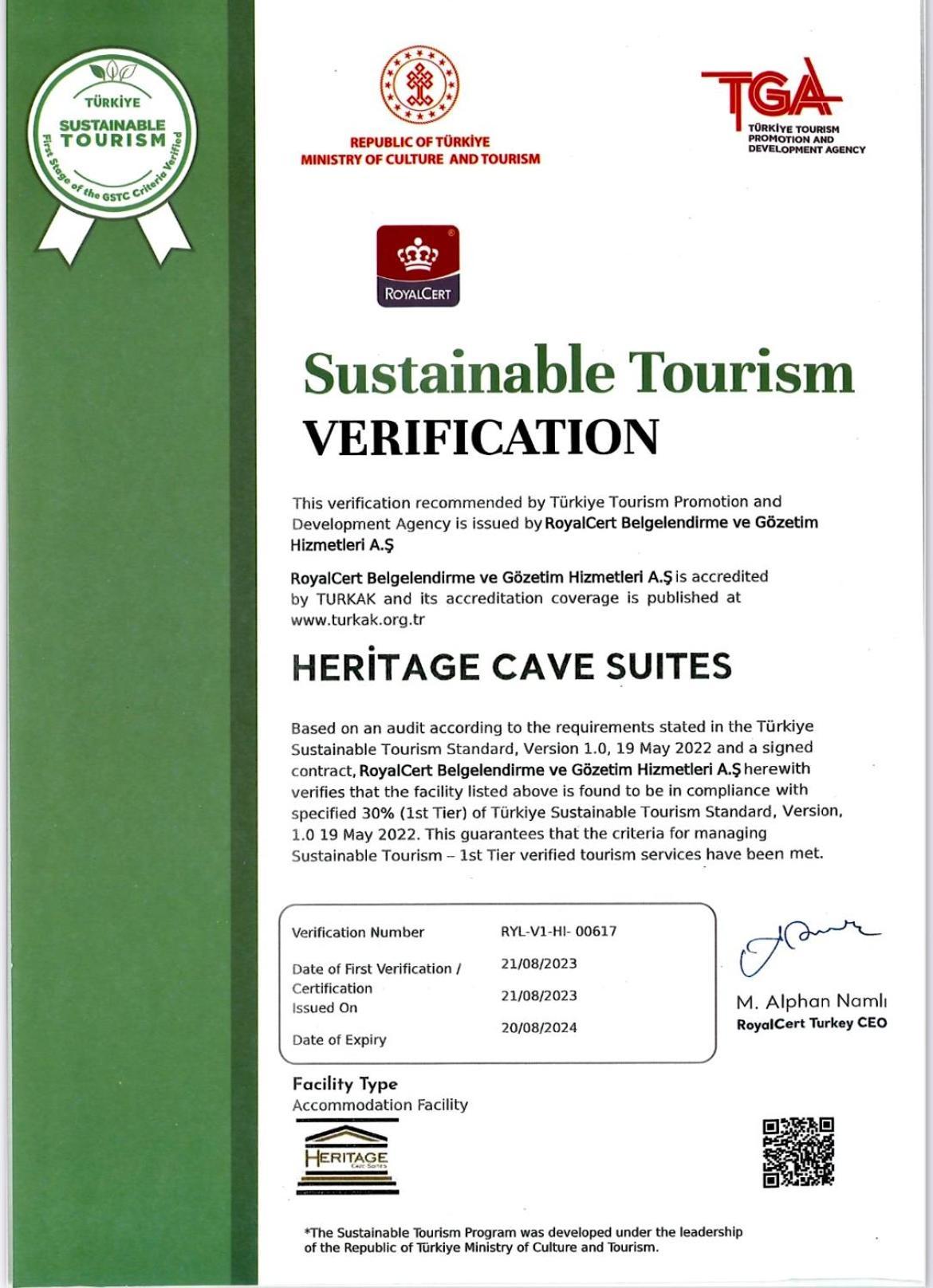 Heritage Cave Suites Ürgüp Exterior foto
